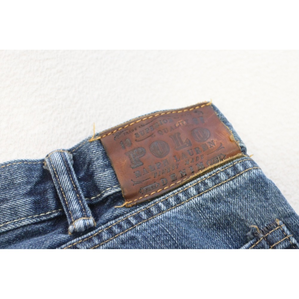 Polo Ralph Lauren Classic 867 Jeans Mens 40x32 Blue Straight Leg Denim Excellent